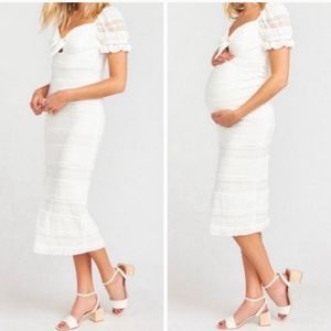 Show Me Your MumuHoney Bun Maternity Tie Dress Size Small